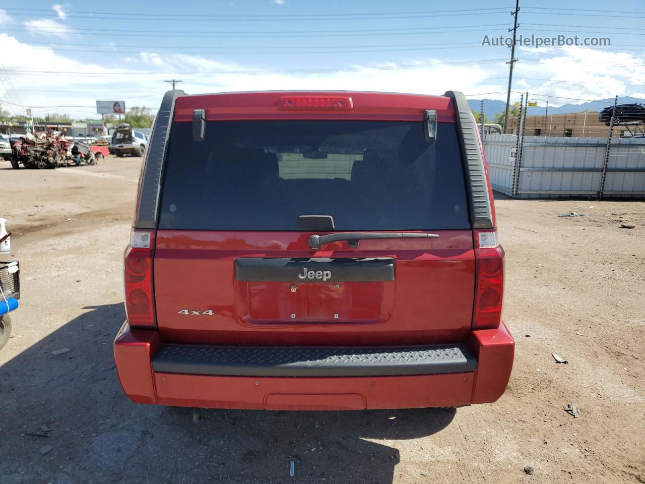 2006 Jeep Commander  Red vin: 1J8HG48K36C127238