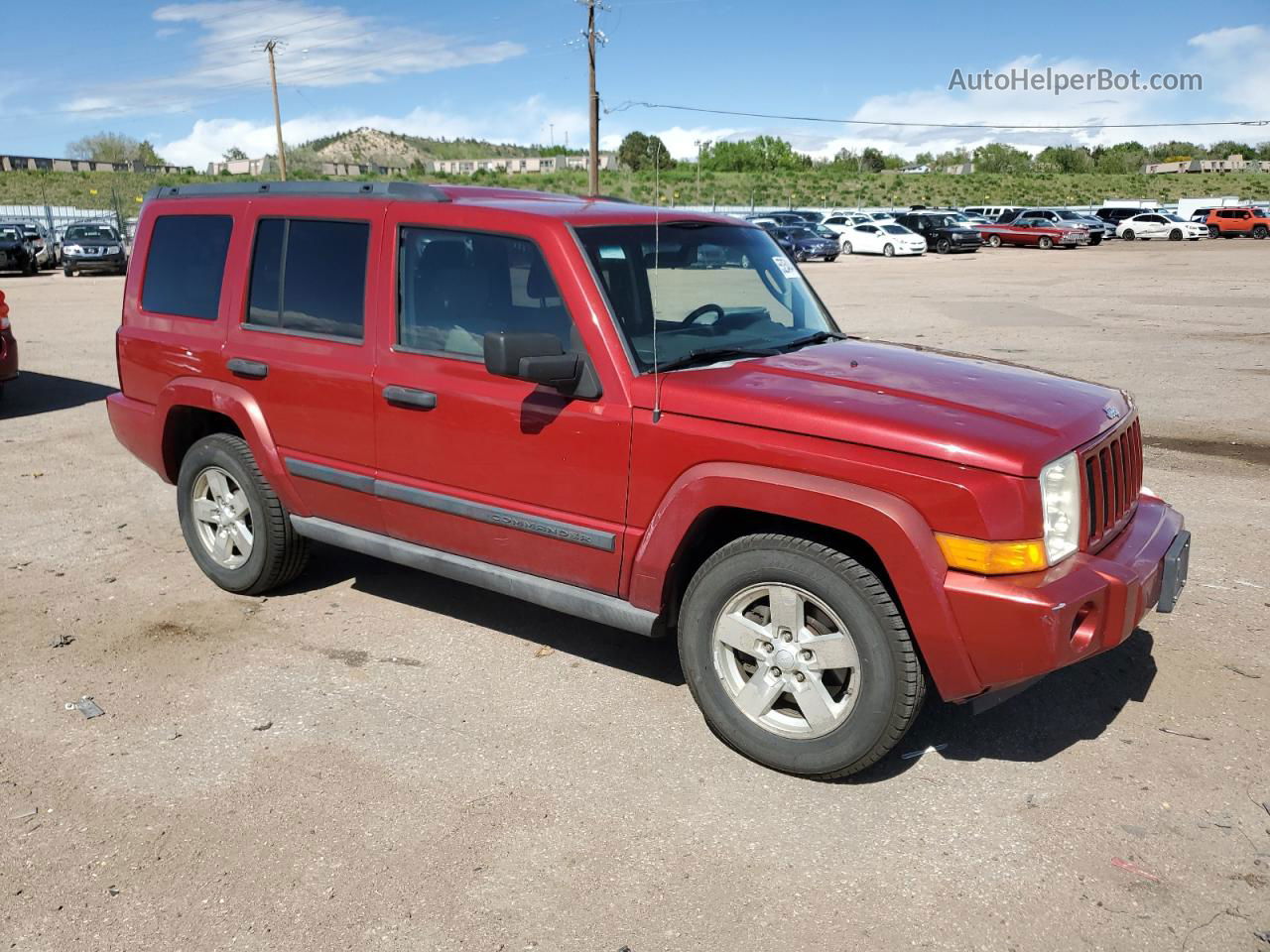 2006 Jeep Commander  Red vin: 1J8HG48K36C127238