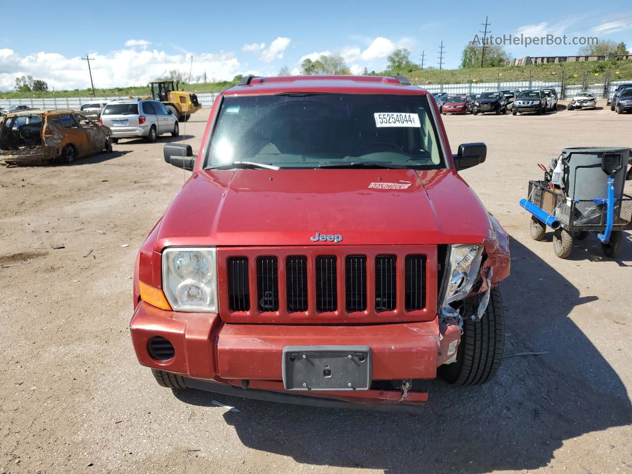 2006 Jeep Commander  Red vin: 1J8HG48K36C127238