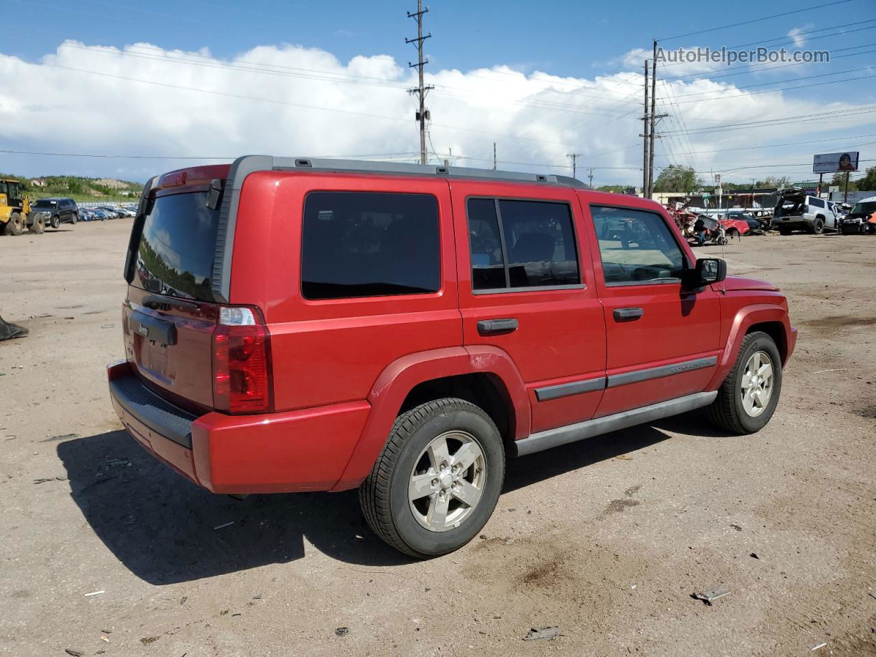 2006 Jeep Commander  Red vin: 1J8HG48K36C127238