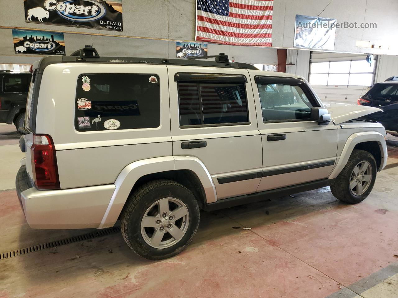 2006 Jeep Commander  Silver vin: 1J8HG48K46C233245