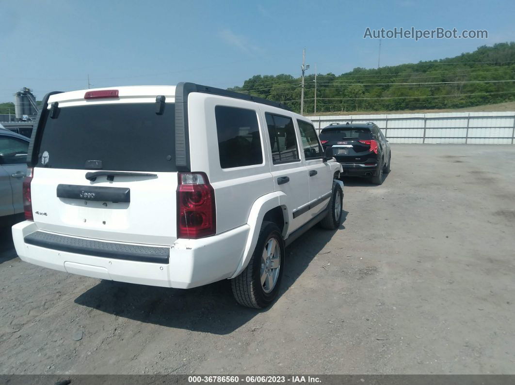 2006 Jeep Commander   White vin: 1J8HG48K66C235336