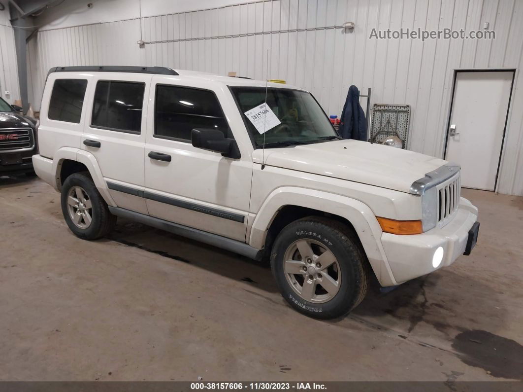 2006 Jeep Commander White vin: 1J8HG48K66C238897