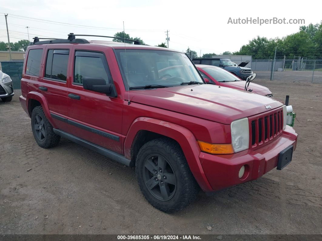 2006 Jeep Commander   Red vin: 1J8HG48K66C252623