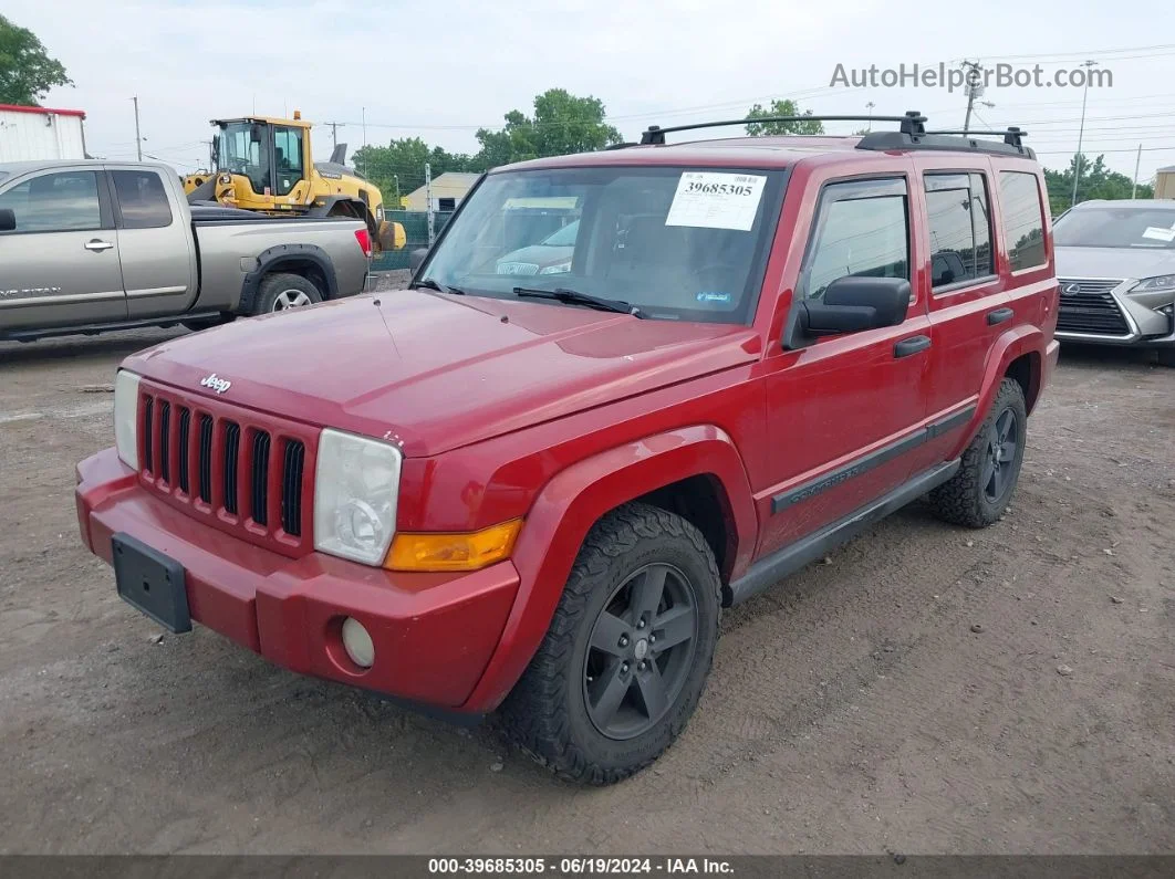 2006 Jeep Commander   Red vin: 1J8HG48K66C252623