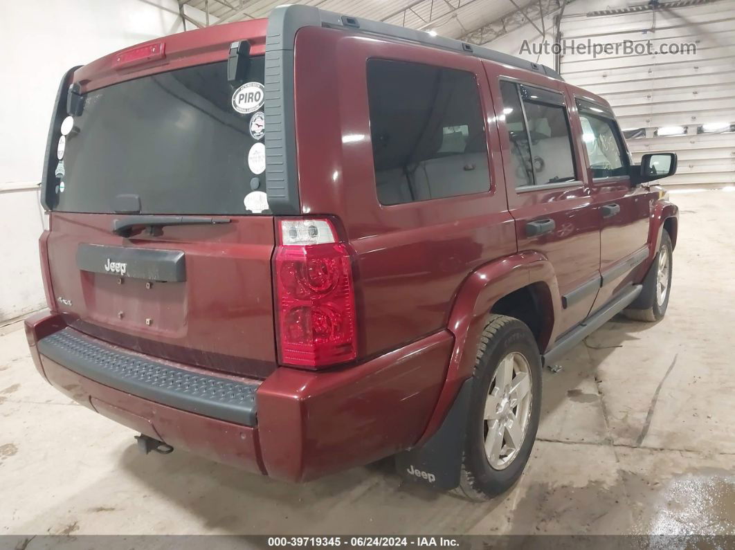 2006 Jeep Commander   Red vin: 1J8HG48K66C369103