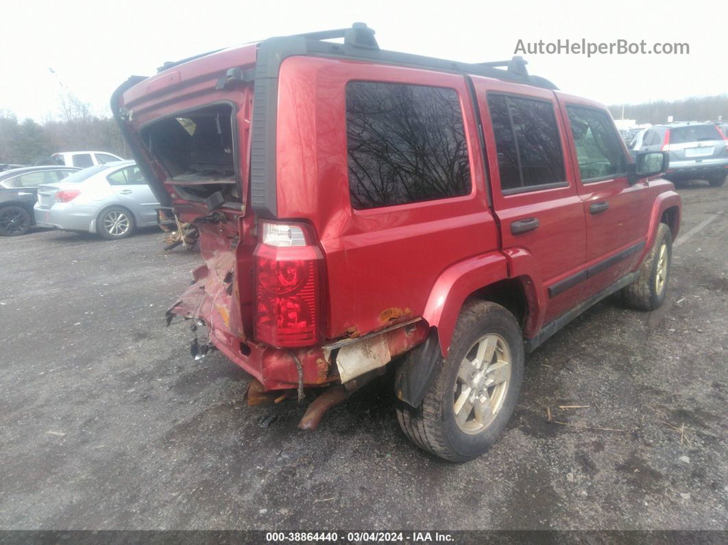 2006 Jeep Commander   Red vin: 1J8HG48K76C342623