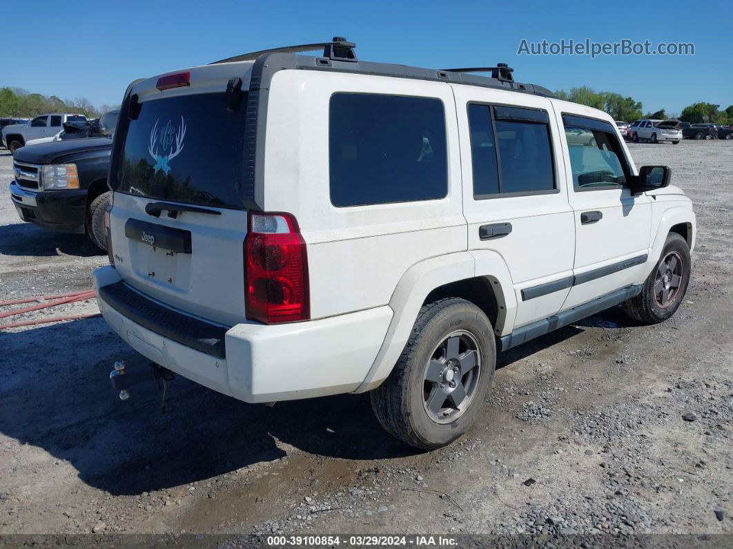 2006 Jeep Commander   White vin: 1J8HG48K86C208946