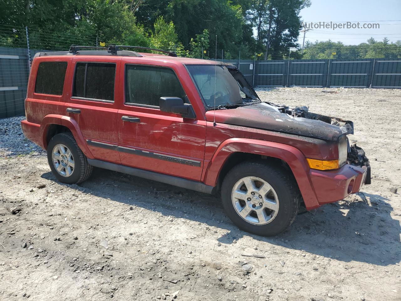 2006 Jeep Commander  Red vin: 1J8HG48K96C206056