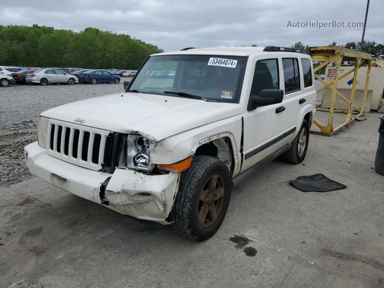 2006 Jeep Commander  White vin: 1J8HG48K96C305251