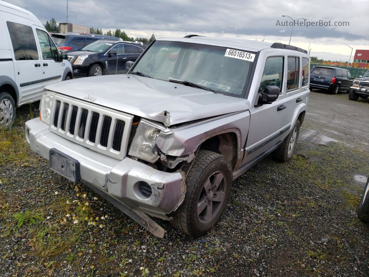 2006 Jeep Commander Серебряный vin: 1J8HG48K96C346401