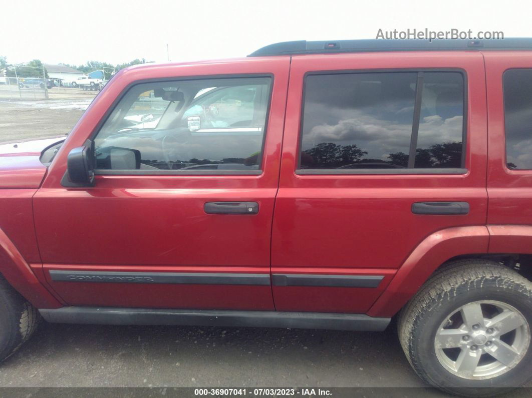 2006 Jeep Commander   Red vin: 1J8HG48KX6C203960