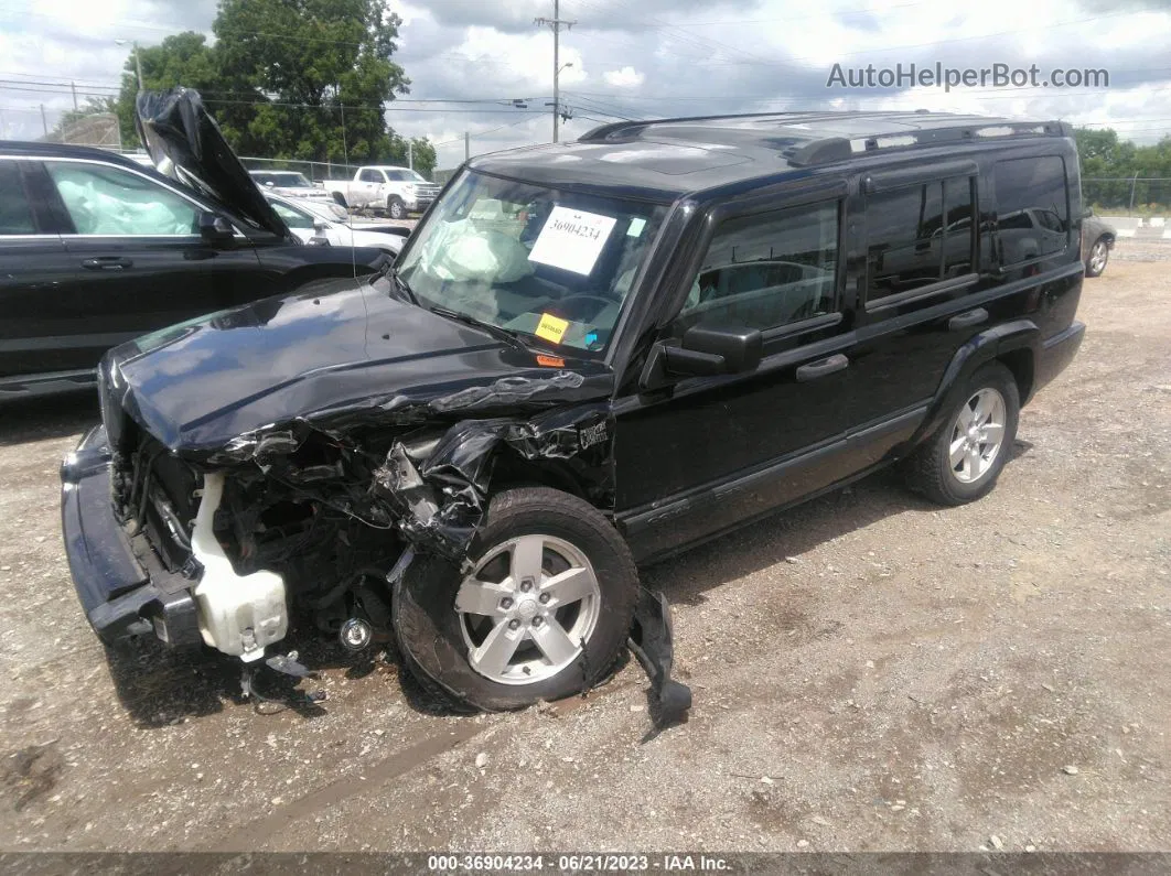 2006 Jeep Commander Black vin: 1J8HG48KX6C348836