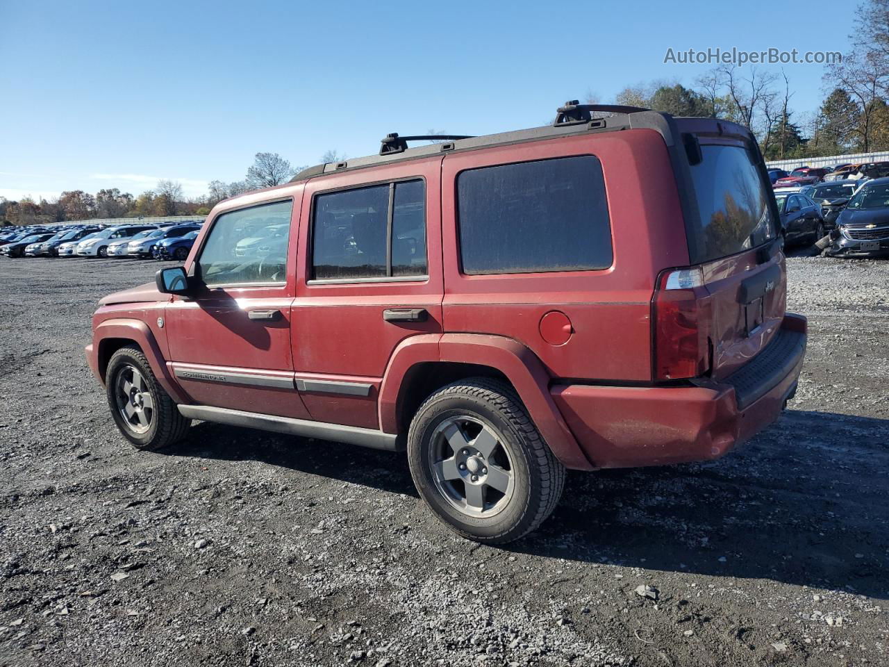 2006 Jeep Commander  Red vin: 1J8HG48N06C132567