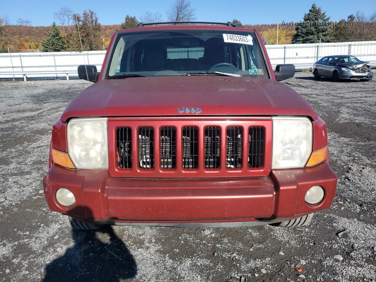 2006 Jeep Commander  Red vin: 1J8HG48N06C132567