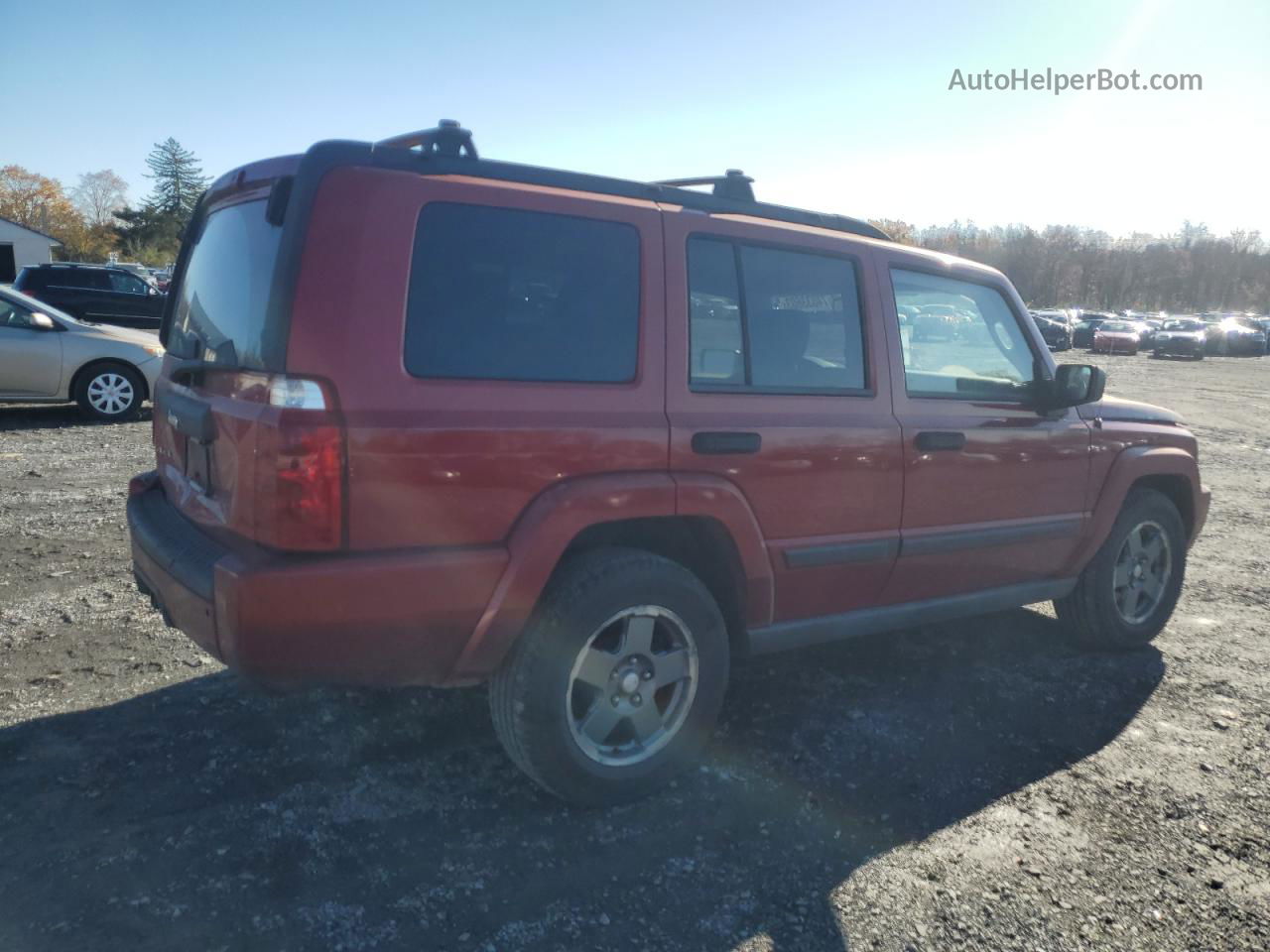 2006 Jeep Commander  Красный vin: 1J8HG48N06C132567