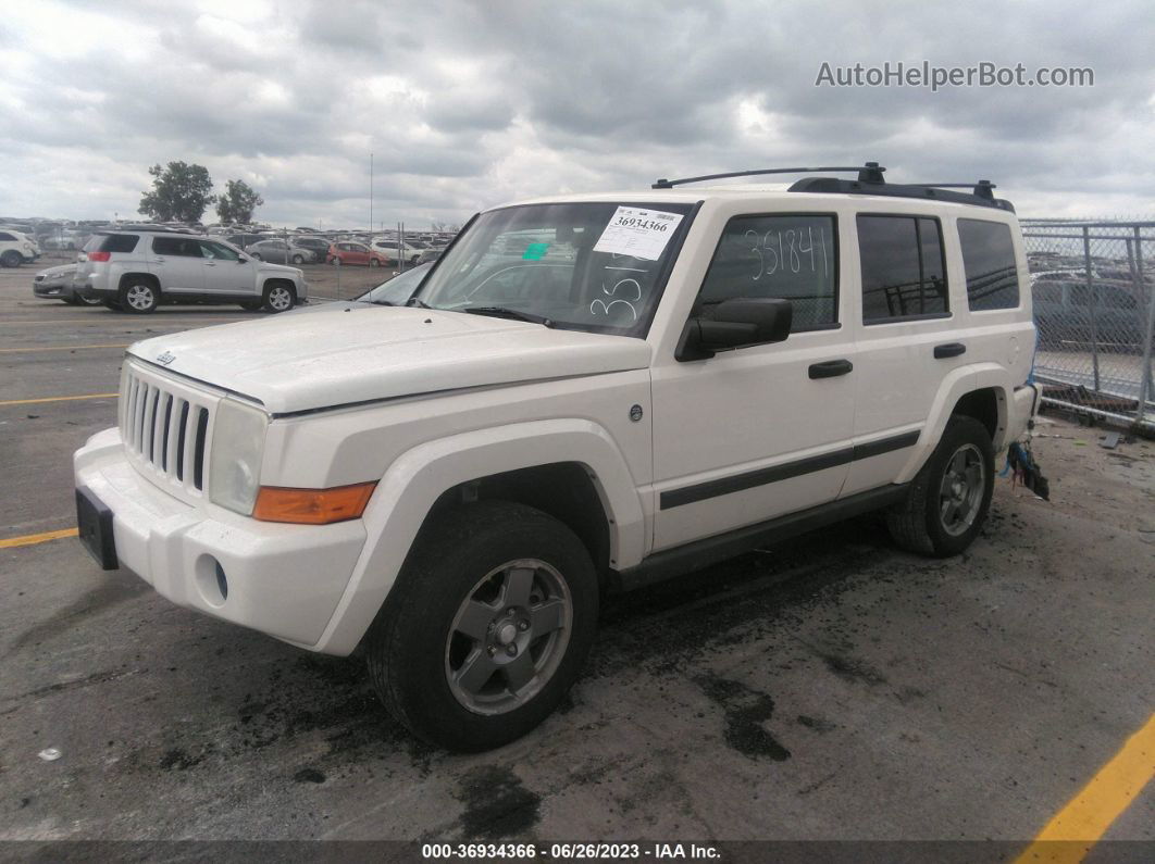 2006 Jeep Commander   White vin: 1J8HG48N06C228599