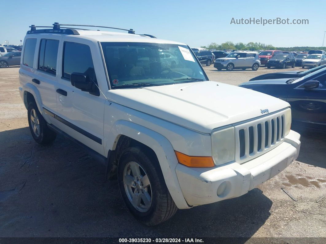 2006 Jeep Commander   White vin: 1J8HG48N16C346449