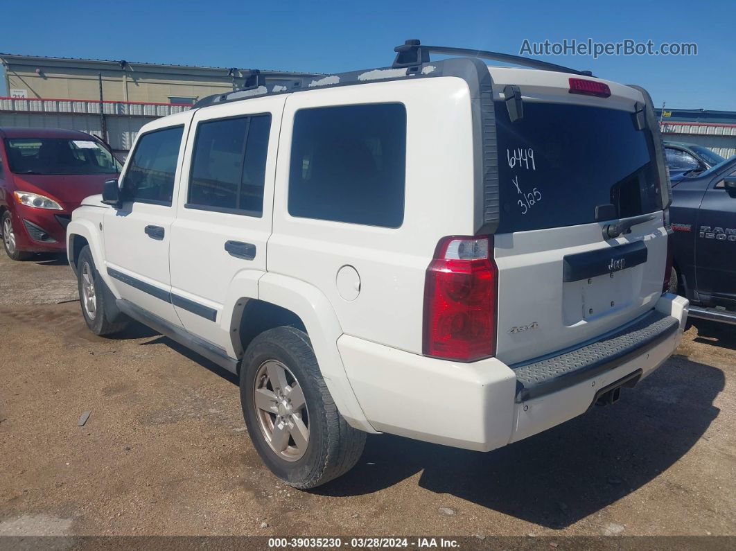 2006 Jeep Commander   White vin: 1J8HG48N16C346449