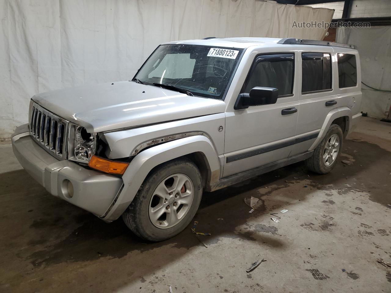 2006 Jeep Commander  Silver vin: 1J8HG48N26C232296