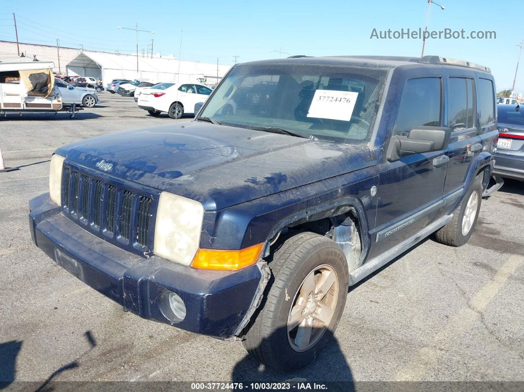 2006 Jeep Commander   Blue vin: 1J8HG48N36C212090