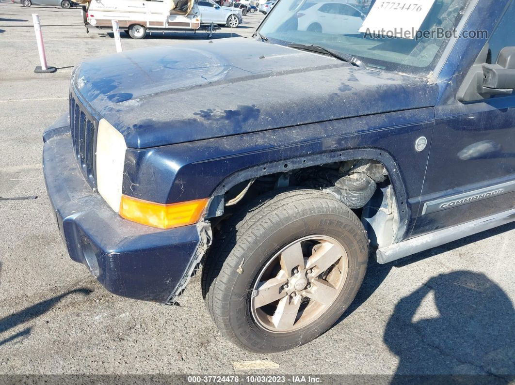 2006 Jeep Commander   Blue vin: 1J8HG48N36C212090