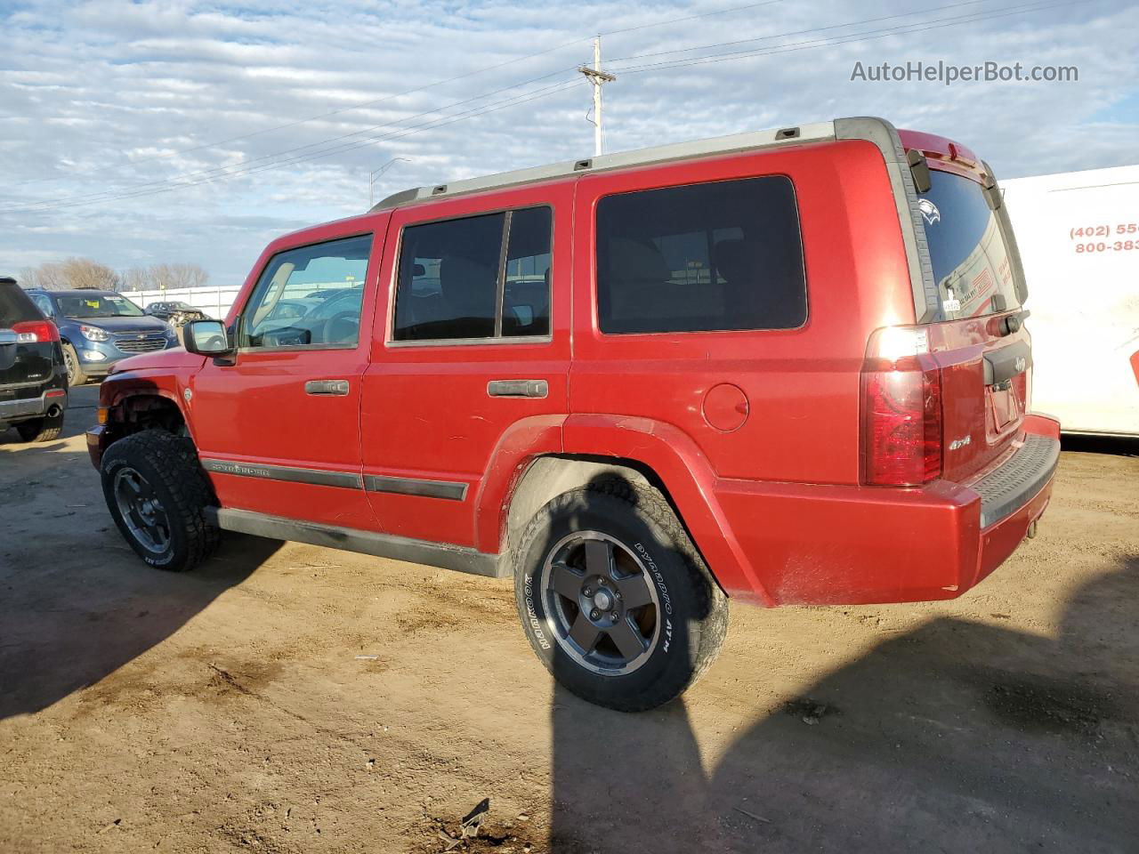 2006 Jeep Commander  Red vin: 1J8HG48N36C230542