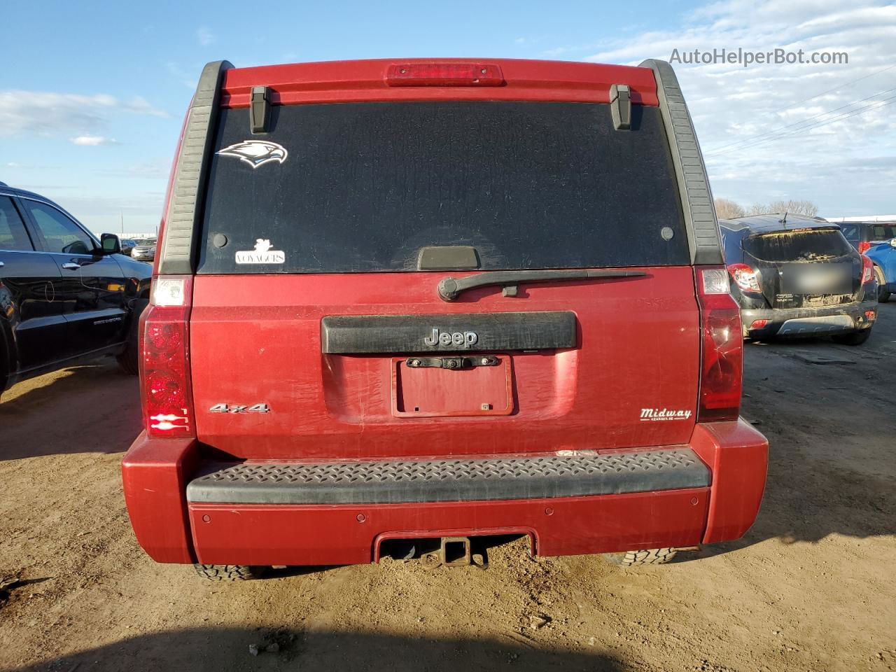 2006 Jeep Commander  Red vin: 1J8HG48N36C230542