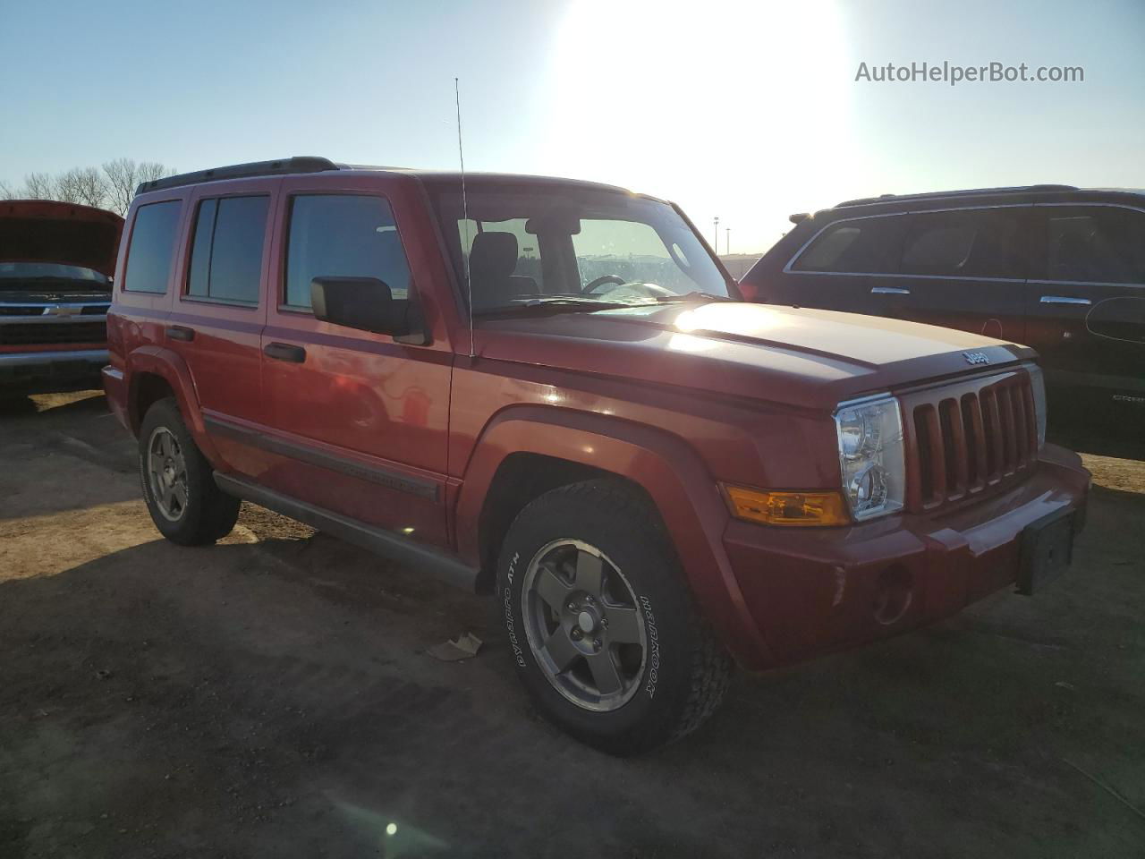 2006 Jeep Commander  Red vin: 1J8HG48N36C230542