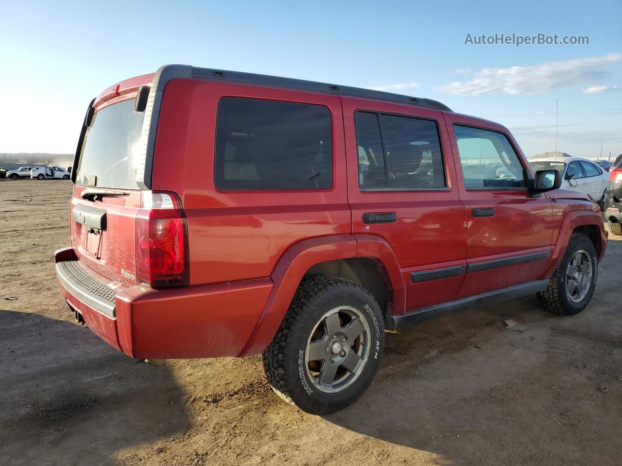 2006 Jeep Commander  Red vin: 1J8HG48N36C230542