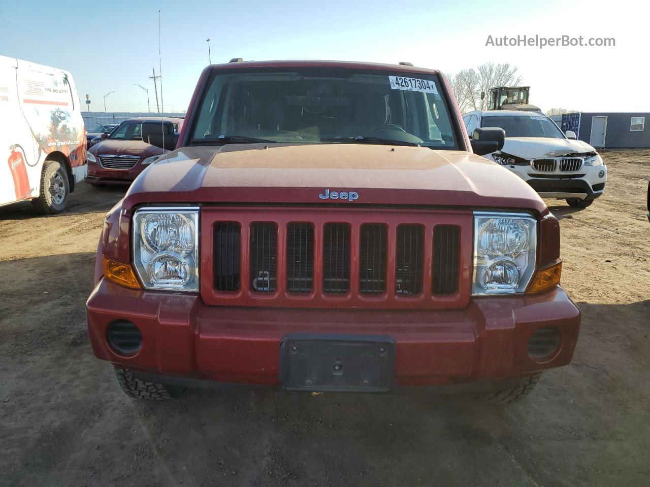 2006 Jeep Commander  Red vin: 1J8HG48N36C230542