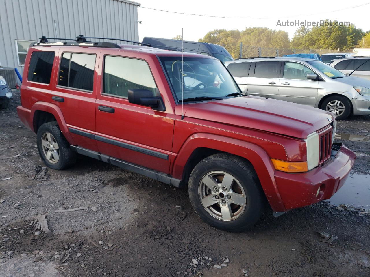 2006 Jeep Commander  Red vin: 1J8HG48N86C210688