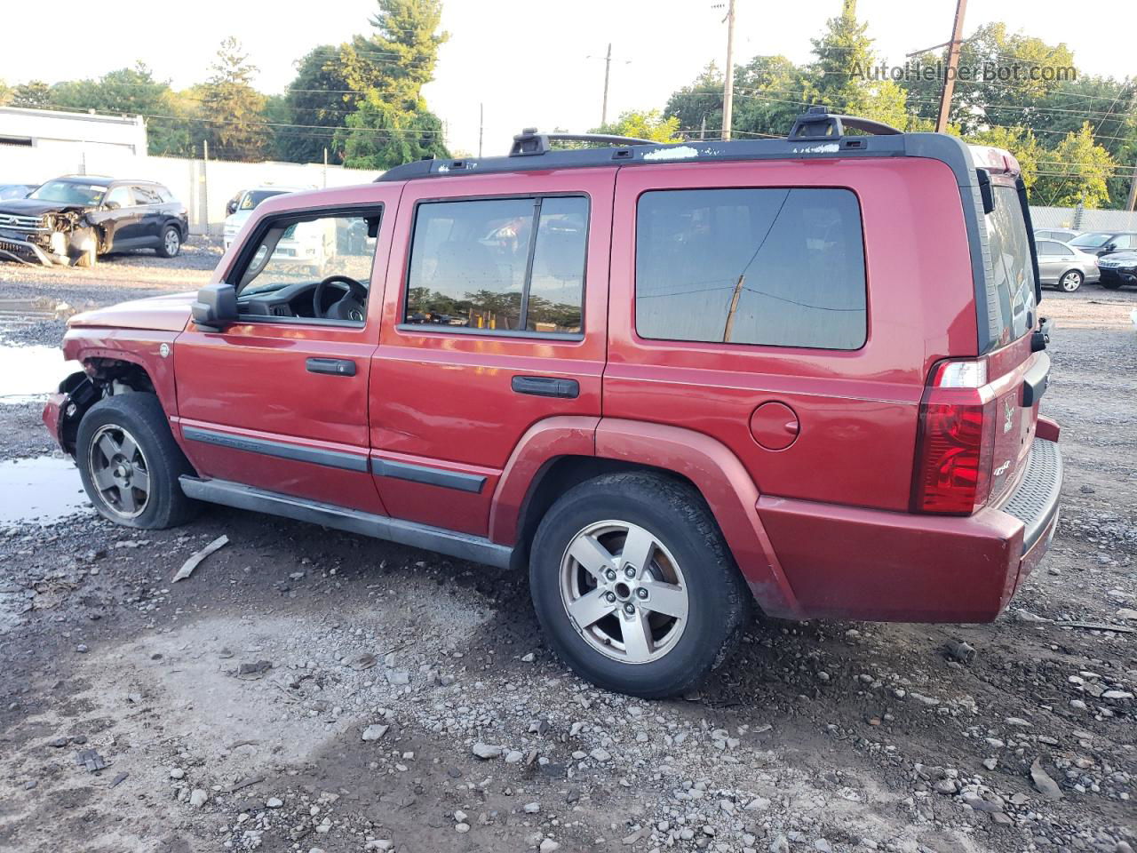 2006 Jeep Commander  Red vin: 1J8HG48N86C210688