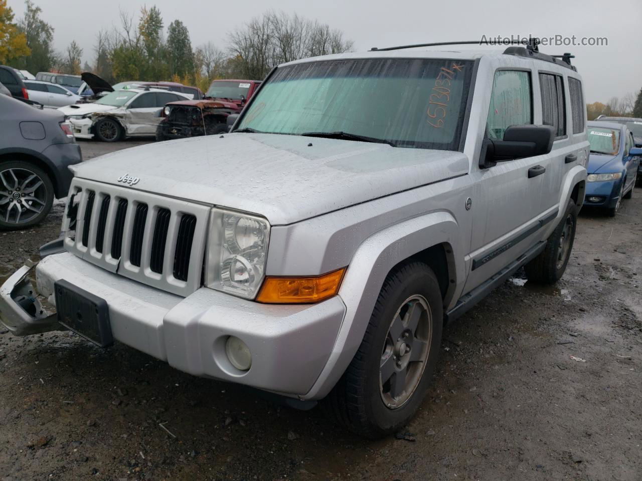 2006 Jeep Commander  Silver vin: 1J8HG48NX6C125223