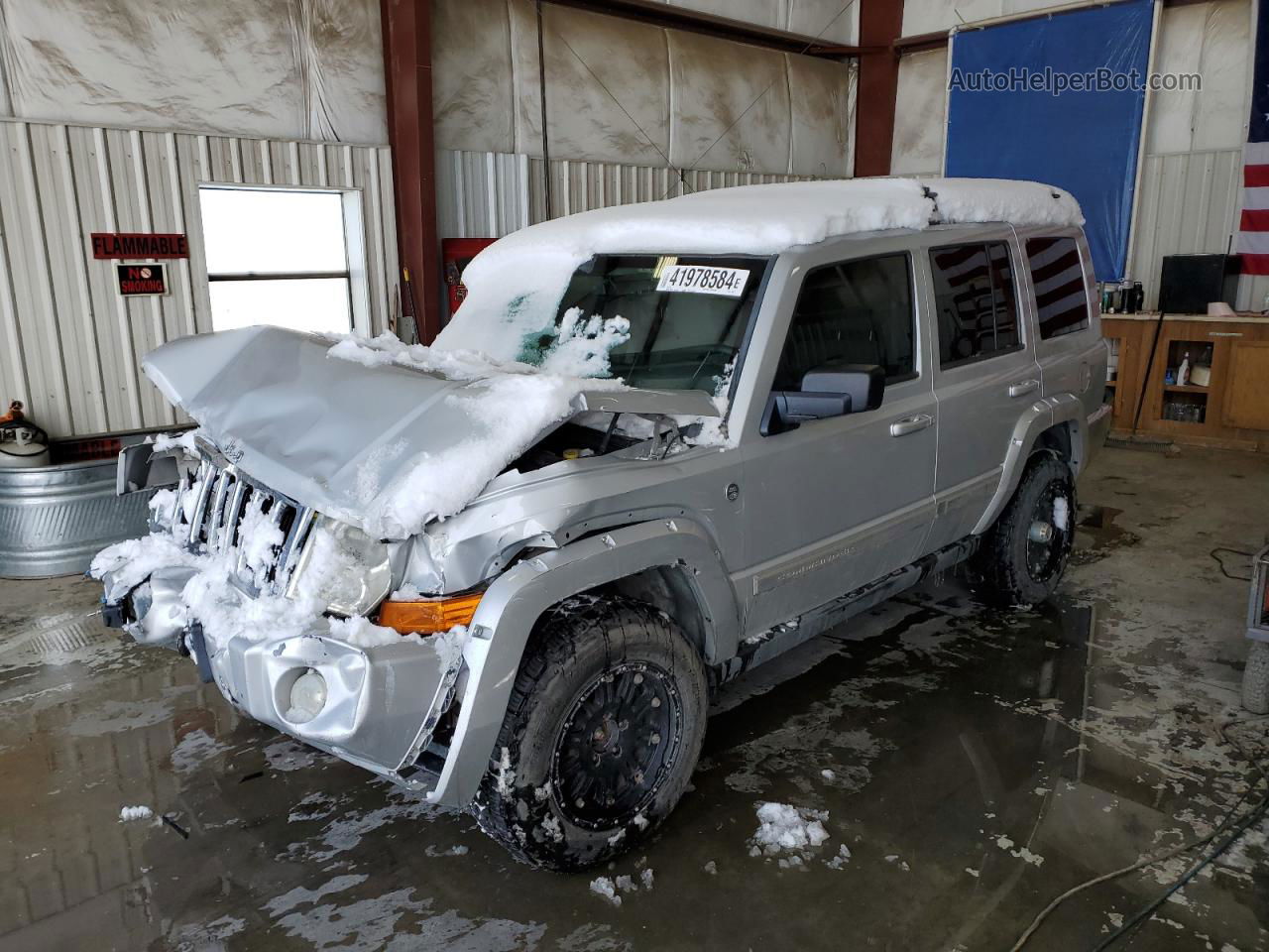 2006 Jeep Commander Limited Silver vin: 1J8HG58206C193977