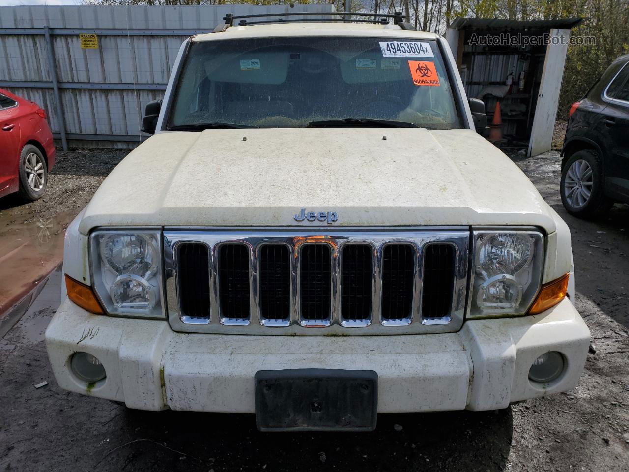 2006 Jeep Commander Limited White vin: 1J8HG58246C339443