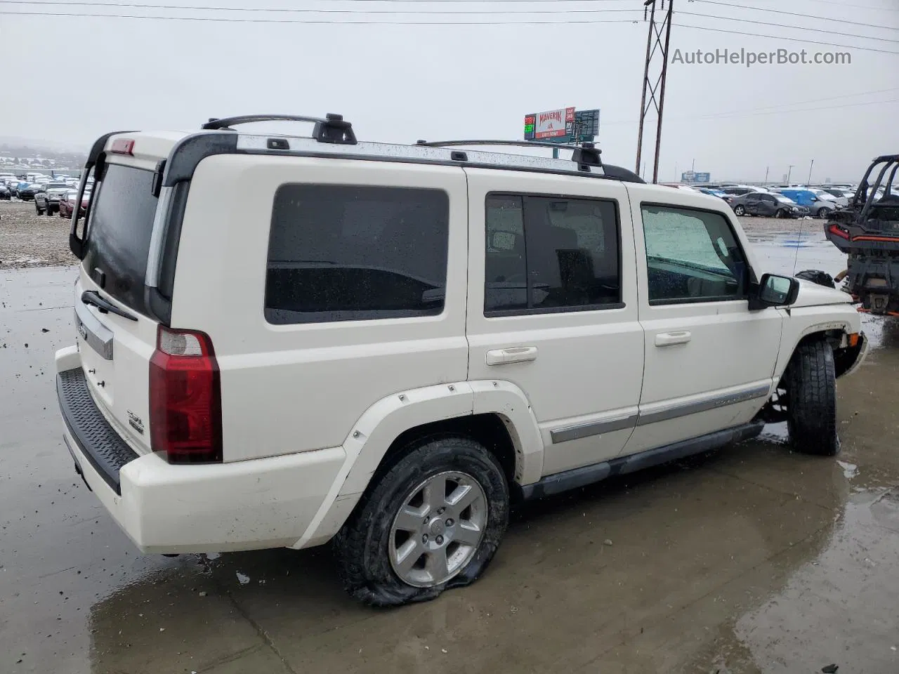 2006 Jeep Commander Limited White vin: 1J8HG58256C139459