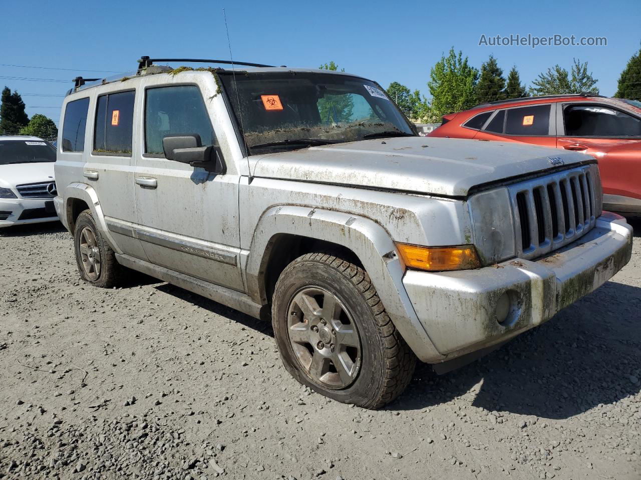 2006 Jeep Commander Limited Silver vin: 1J8HG58256C206819