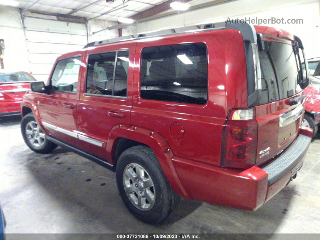 2006 Jeep Commander Limited Red vin: 1J8HG58296C200232