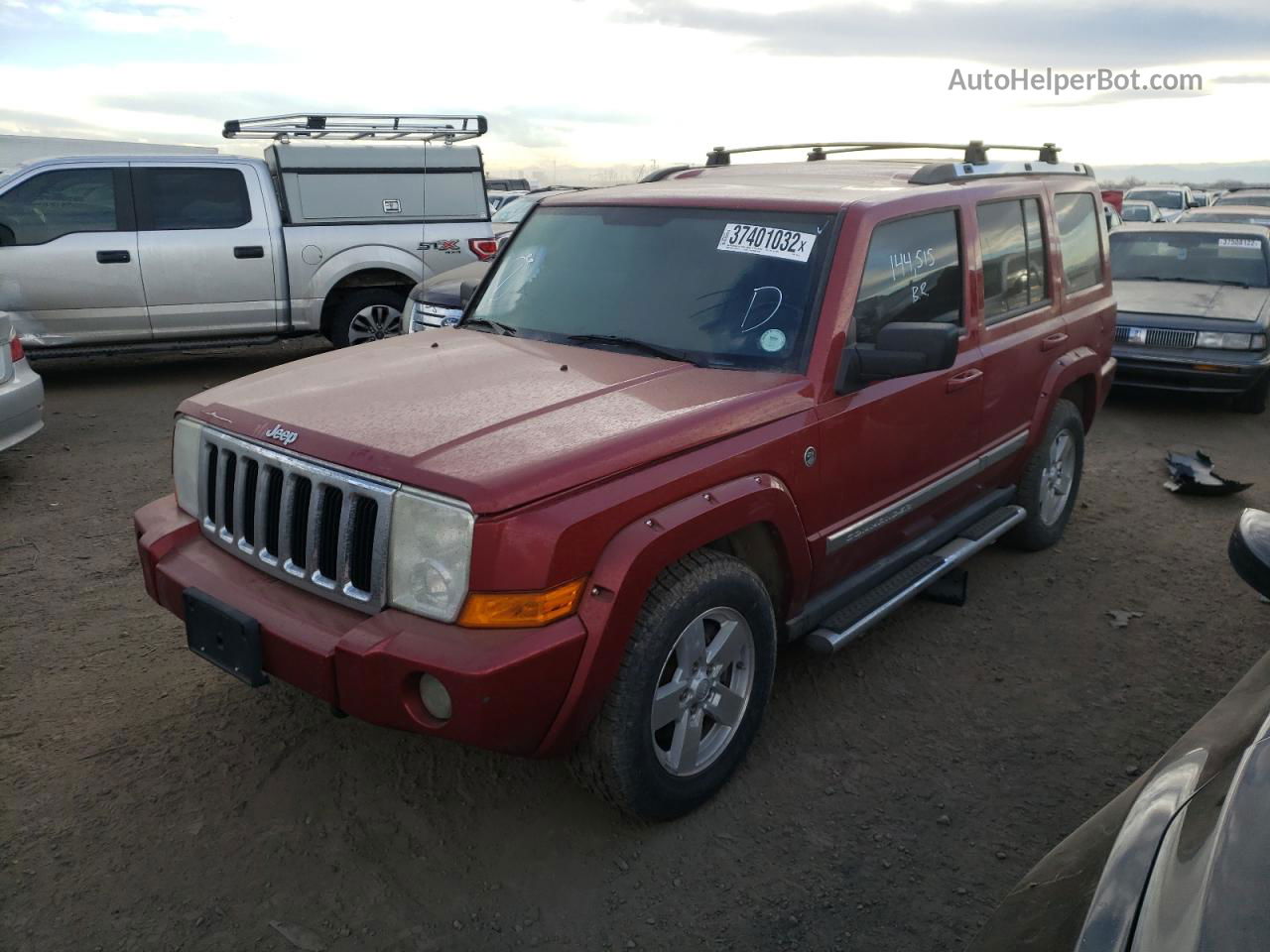 2006 Jeep Commander Limited Red vin: 1J8HG582X6C139733