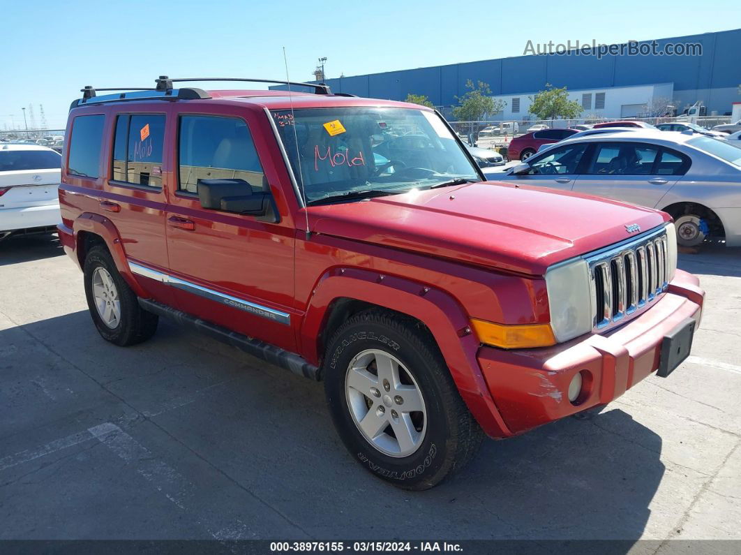 2006 Jeep Commander Limited Red vin: 1J8HG582X6C168374