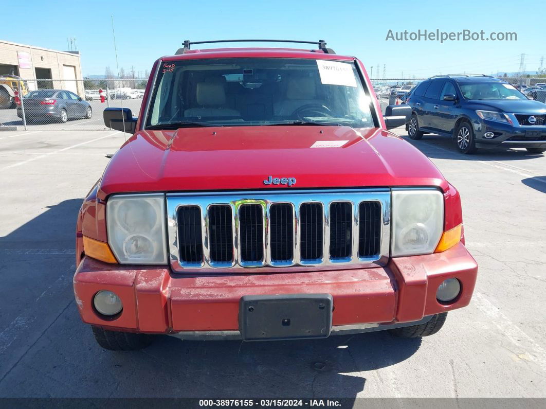 2006 Jeep Commander Limited Red vin: 1J8HG582X6C168374