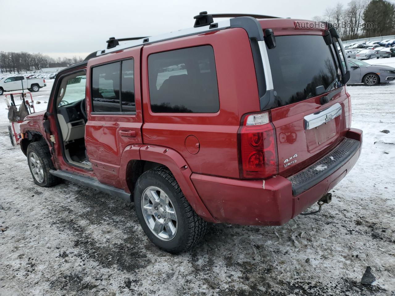 2006 Jeep Commander Limited Red vin: 1J8HG58N06C125320