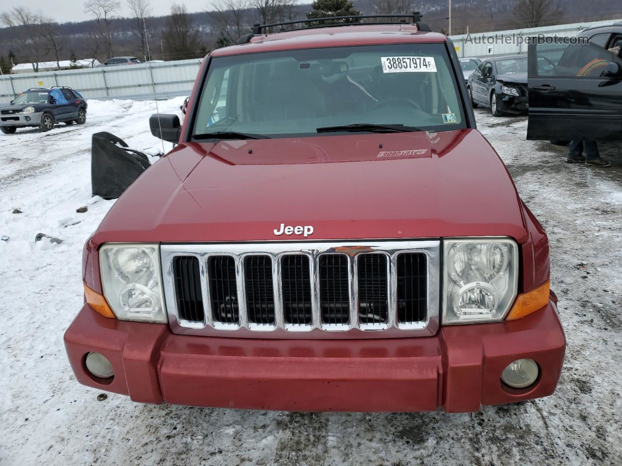 2006 Jeep Commander Limited Red vin: 1J8HG58N06C125320