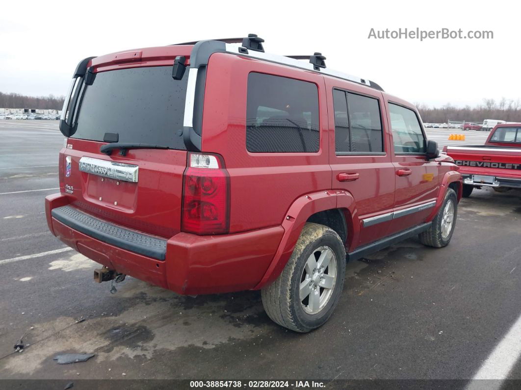 2006 Jeep Commander Limited Red vin: 1J8HG58N26C253106