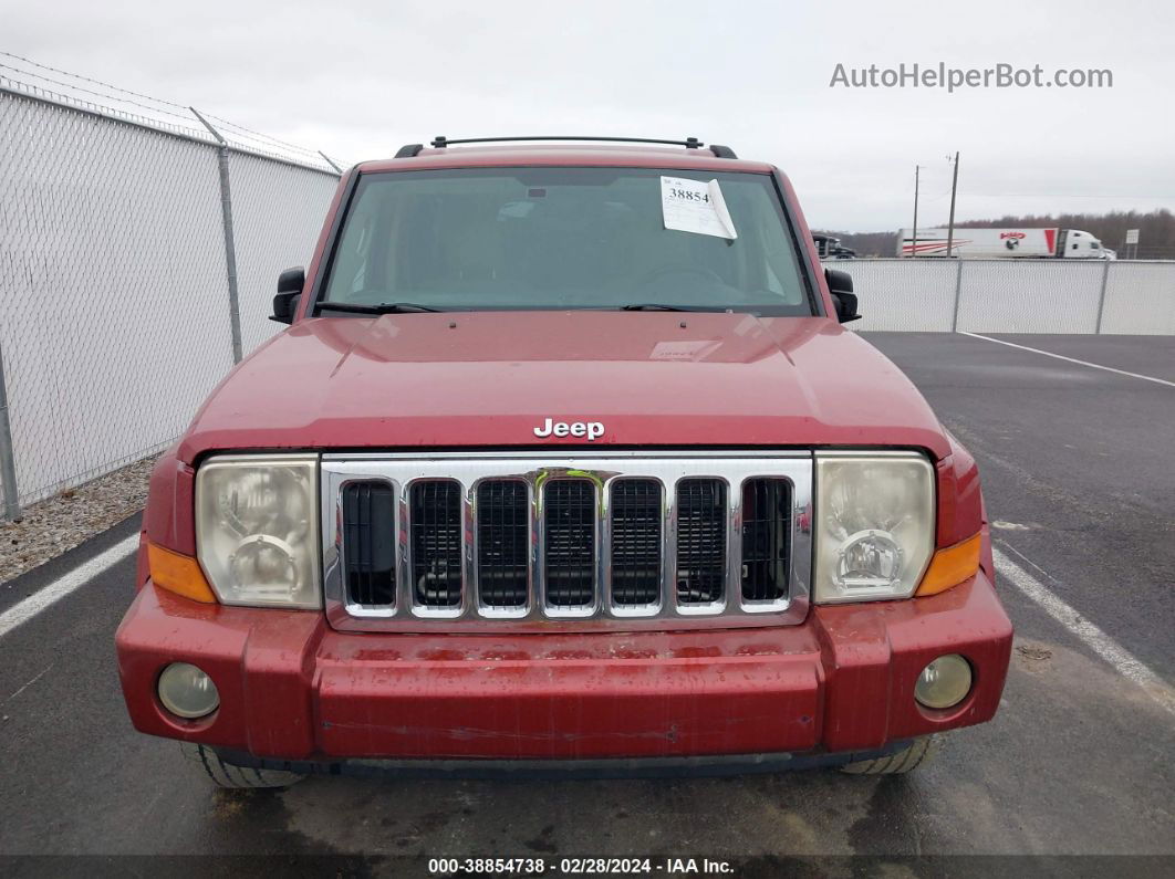 2006 Jeep Commander Limited Red vin: 1J8HG58N26C253106