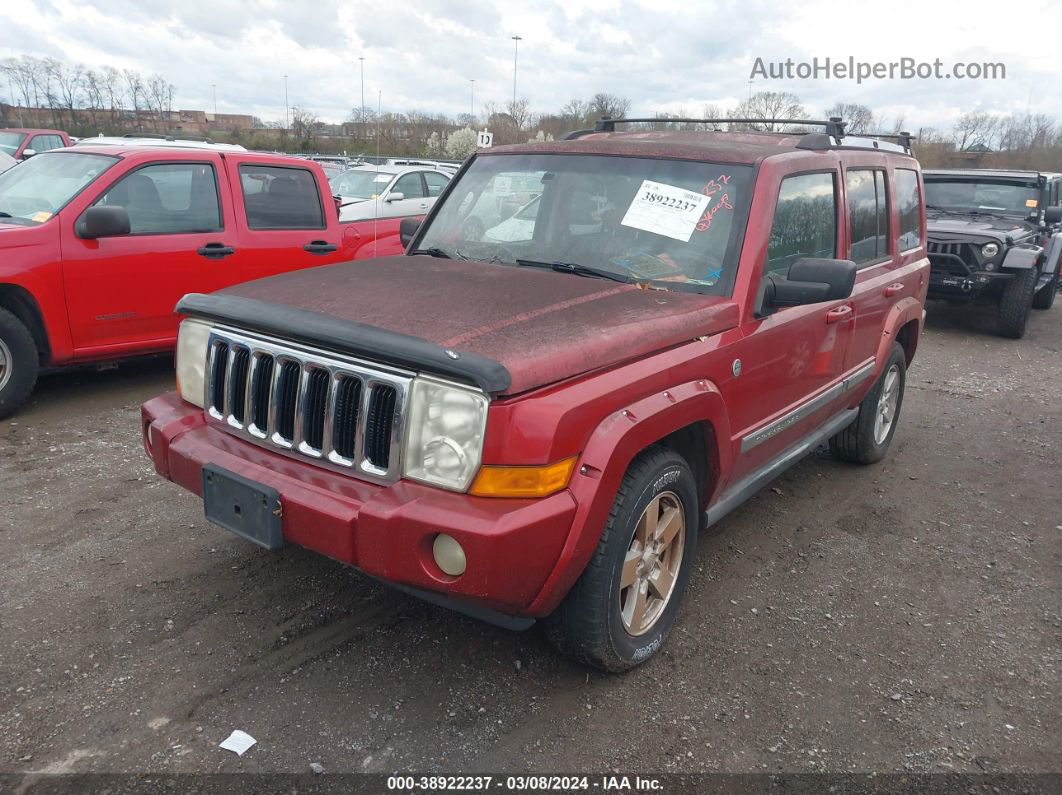 2006 Jeep Commander Limited Red vin: 1J8HG58N46C141441