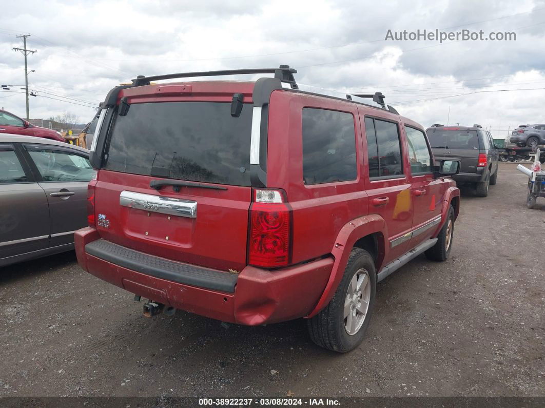 2006 Jeep Commander Limited Red vin: 1J8HG58N46C141441