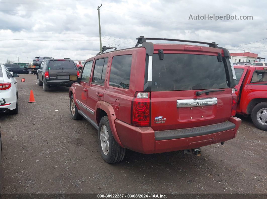 2006 Jeep Commander Limited Red vin: 1J8HG58N46C141441