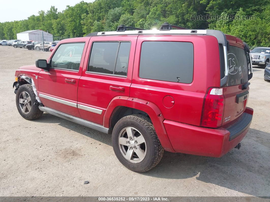 2006 Jeep Commander Limited Red vin: 1J8HG58N96C253149